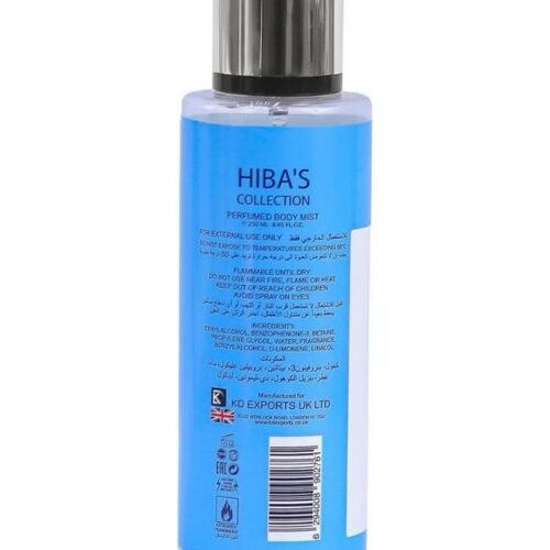 HIBA'S COLLECTION Cool Wave Perfumed Body Mist for Women 250ml