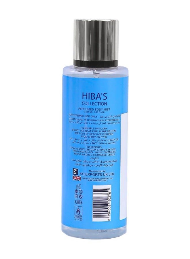 HIBA'S COLLECTION Cool Wave Perfumed Body Mist for Women 250ml - Image 2