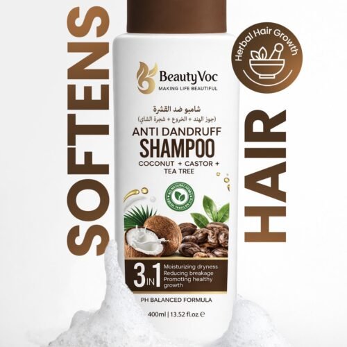 ANTI DANDRUFF SHAMPOO 400ML
SULPHUR-FREE HERBAL SHAMPOO TO FIGHT DANDRUFF & BREAKAGE