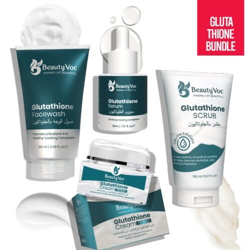 GLUTATHIONE BRIGHTENING KIT
4-STEP ROUTINE FOR RADIANT SKIN