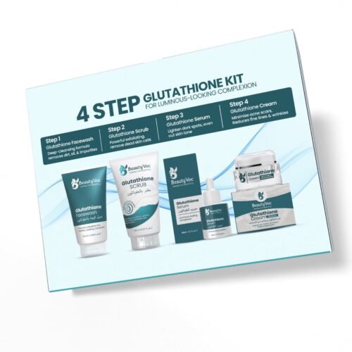 GLUTATHIONE BRIGHTENING KIT
4-STEP ROUTINE FOR RADIANT SKIN