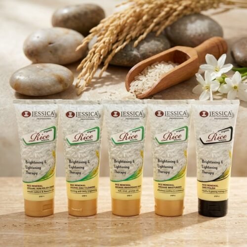 JESSICA Professional Organic Rice Renewal Brightening & Lightening Therapy Kit (5-Piece Set)