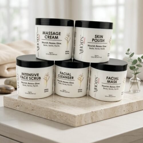 NHOD'S Istanbul White Series Facial Kit (5-Piece Jar Set)