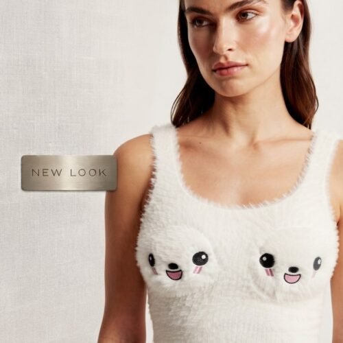 "Cuddly Cute Fluffy Crop Top" (Perfectly captures soft, cool fleece and the adorable style)
