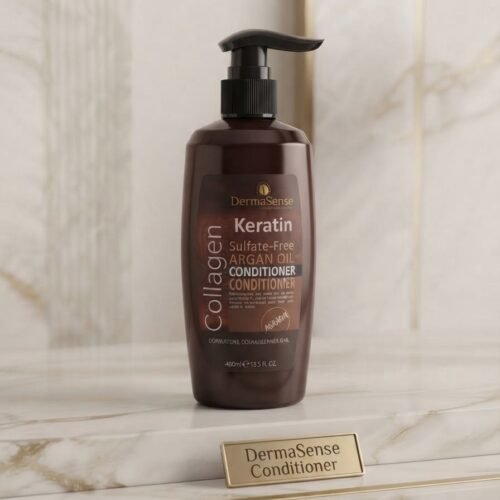 DermaSense Keratin Argan Oil Hair Care Set.