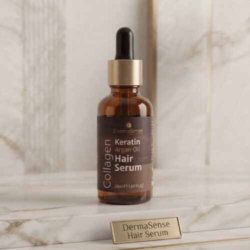 DermaSense Keratin Argan Oil Hair Care Set.