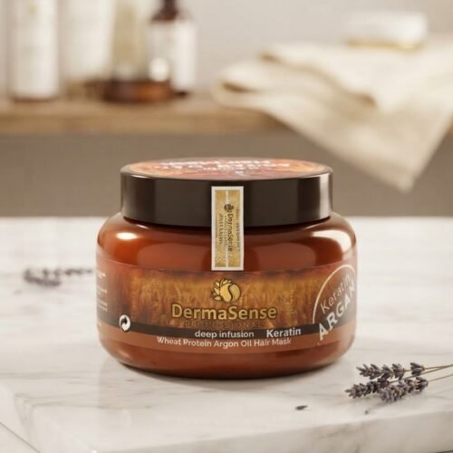 DermaSense Keratin Argan Oil Hair Care Set.