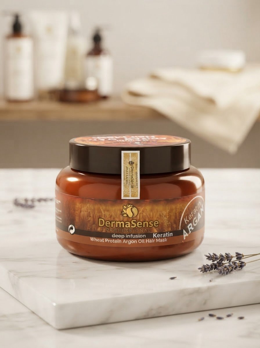 DermaSense Keratin Argan Oil Hair Care Set. - Image 3